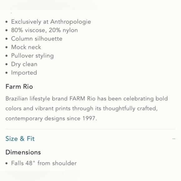 NWT Size XS - Farm Rio Mock-Neck Floral light Velvet Midi Dress (NWT US$ 298) - Picture 11 of 16